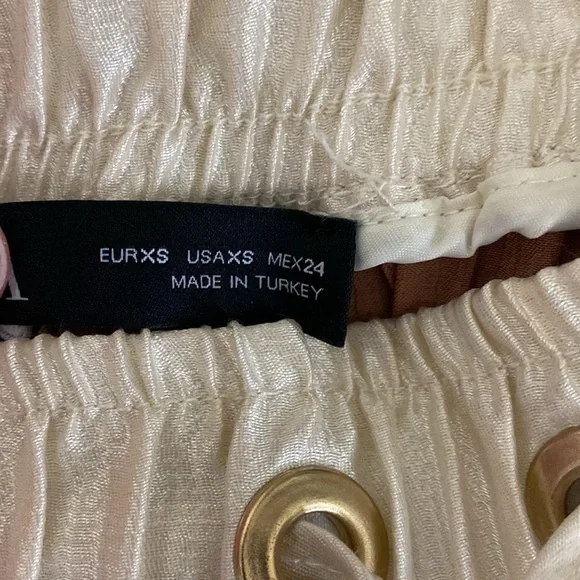 Zara Pink Metallic Satin Effect Joggers. Size XS - Picture 10 of 16